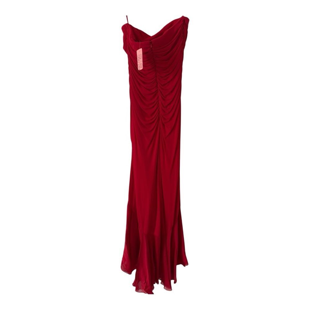 Vintage Red Rimini Elegant Red Strapless Dress - Picture 3 of 7